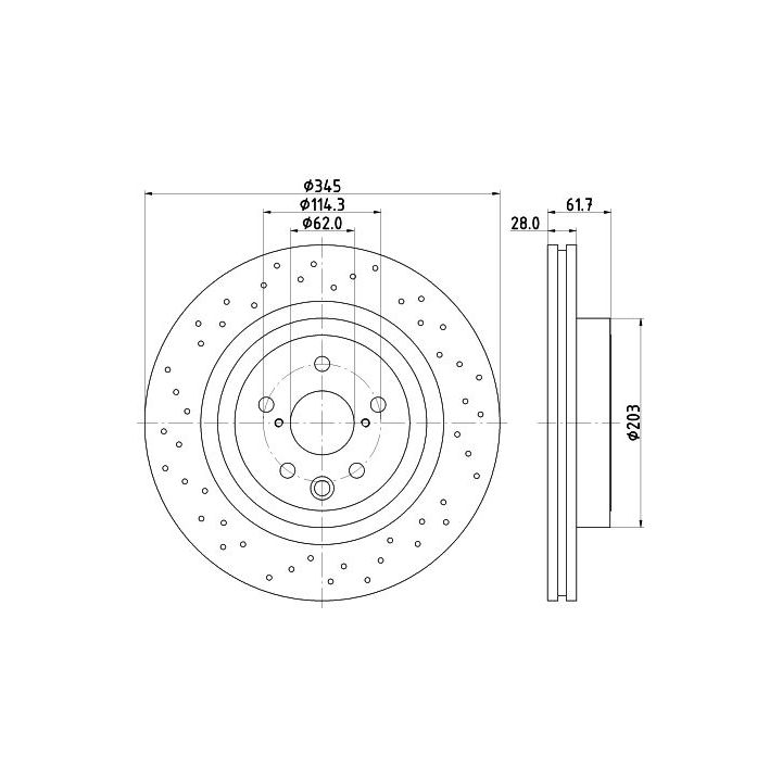 Stabdžių diskas MINTEX MDC2277