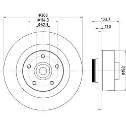Stabdžių diskas MINTEX MDC2305