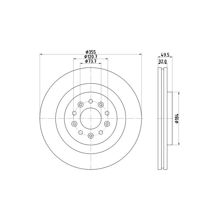 Stabdžių diskas MINTEX MDC2309