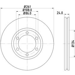 Stabdžių diskas MINTEX MDC2310