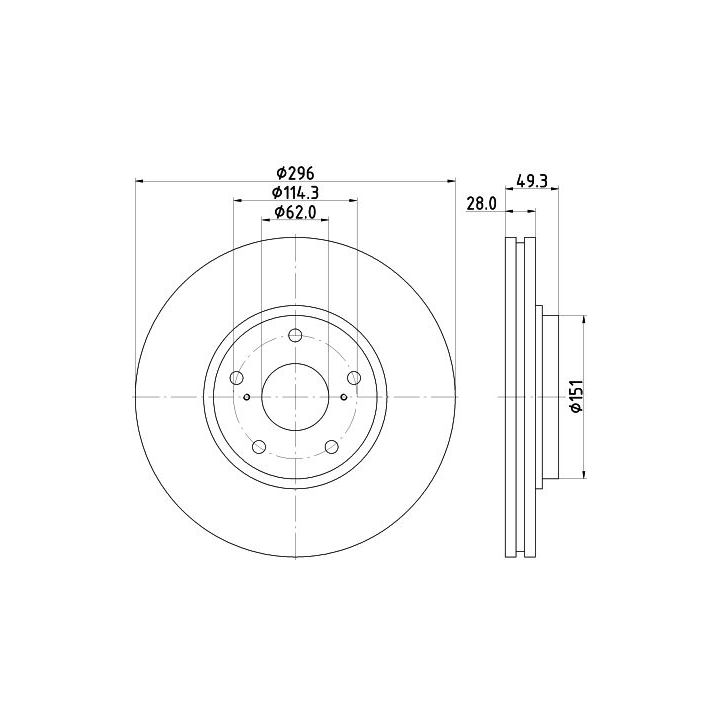 Stabdžių diskas MINTEX MDC2316