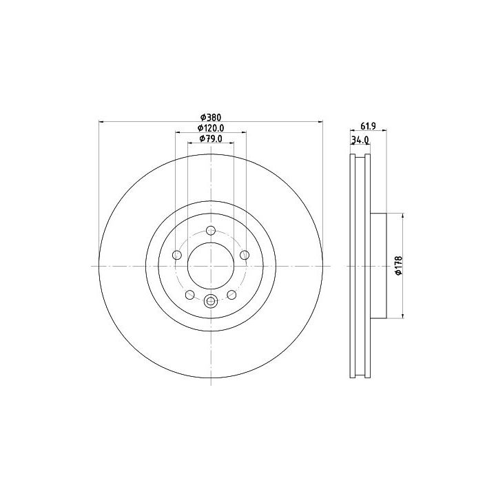 Stabdžių diskas MINTEX MDC2334C