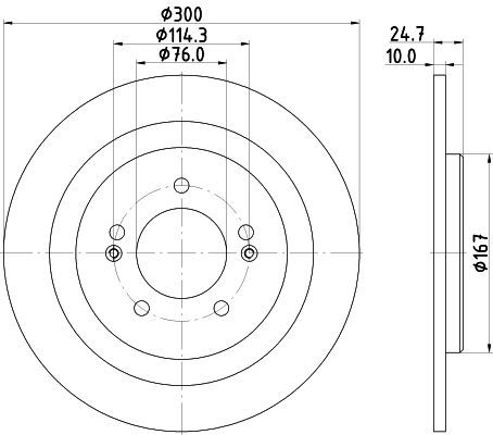 Stabdžių diskas MINTEX MDC2361
