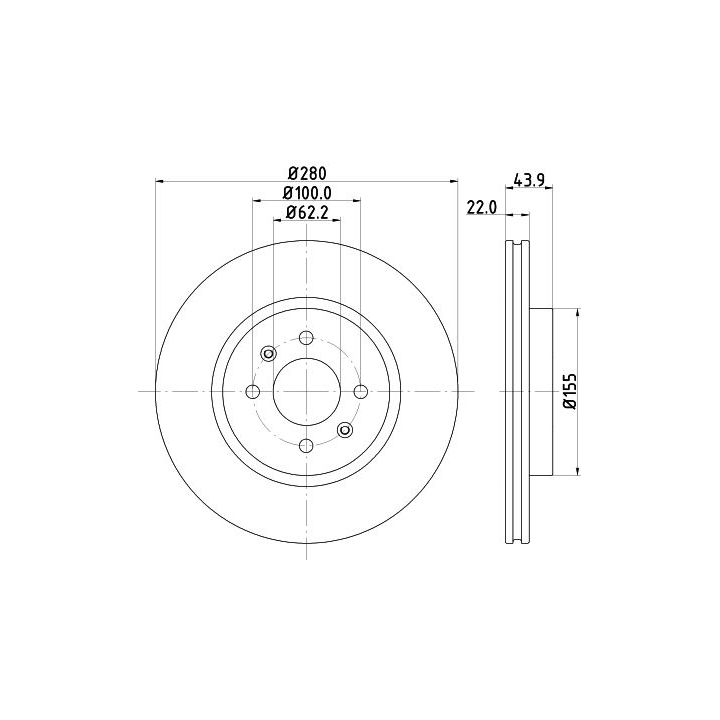 Stabdžių diskas MINTEX MDC2362