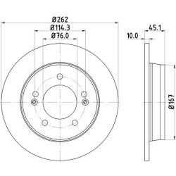 Stabdžių diskas MINTEX MDC2366