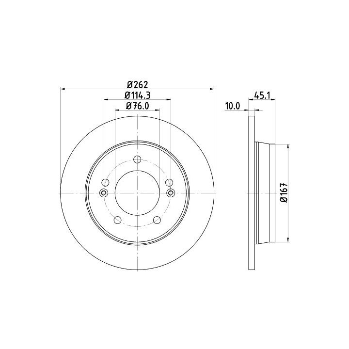Stabdžių diskas MINTEX MDC2366