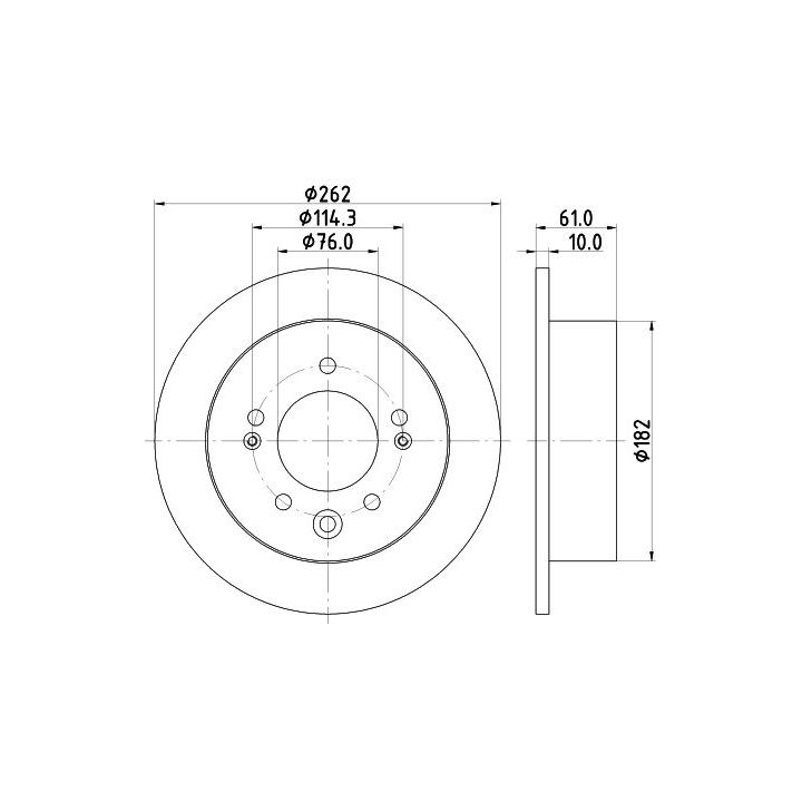 Stabdžių diskas MINTEX MDC2373