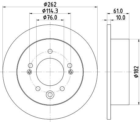 Stabdžių diskas MINTEX MDC2373