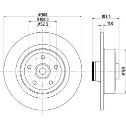 Stabdžių diskas MINTEX MDC2375