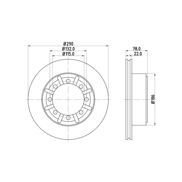 Stabdžių diskas MINTEX MDC2379