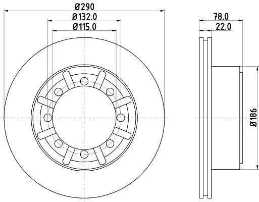 Stabdžių diskas MINTEX MDC2379