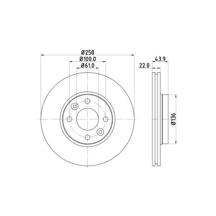 Stabdžių diskas MINTEX MDC2384