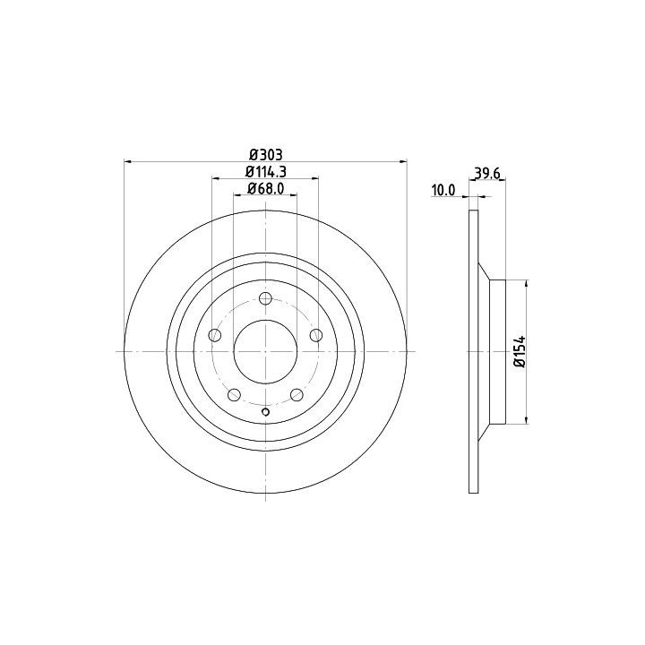 Stabdžių diskas MINTEX MDC2388