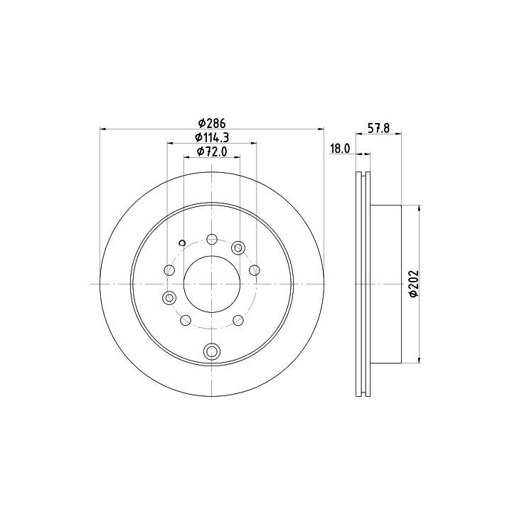 Stabdžių diskas MINTEX MDC2389