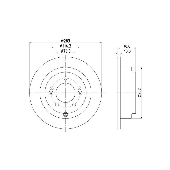 Stabdžių diskas MINTEX MDC2402