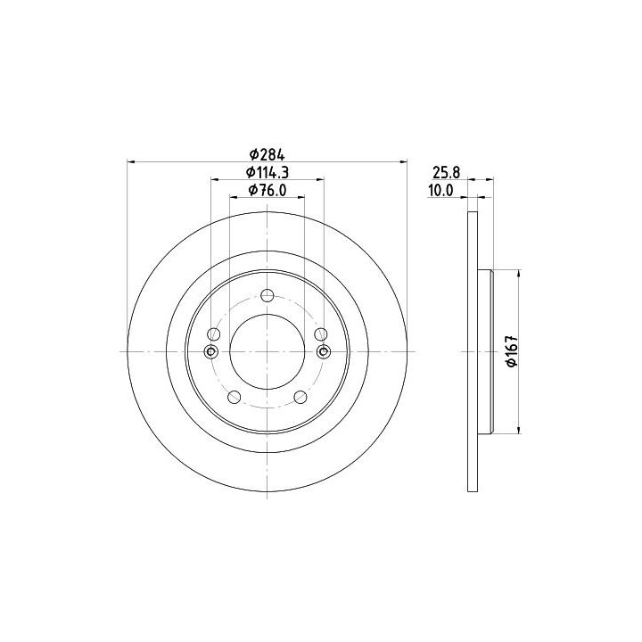 Stabdžių diskas MINTEX MDC2484