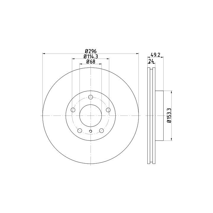 Stabdžių diskas MINTEX MDC2509
