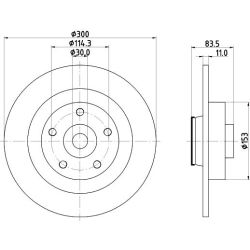 Stabdžių diskas MINTEX MDC2513