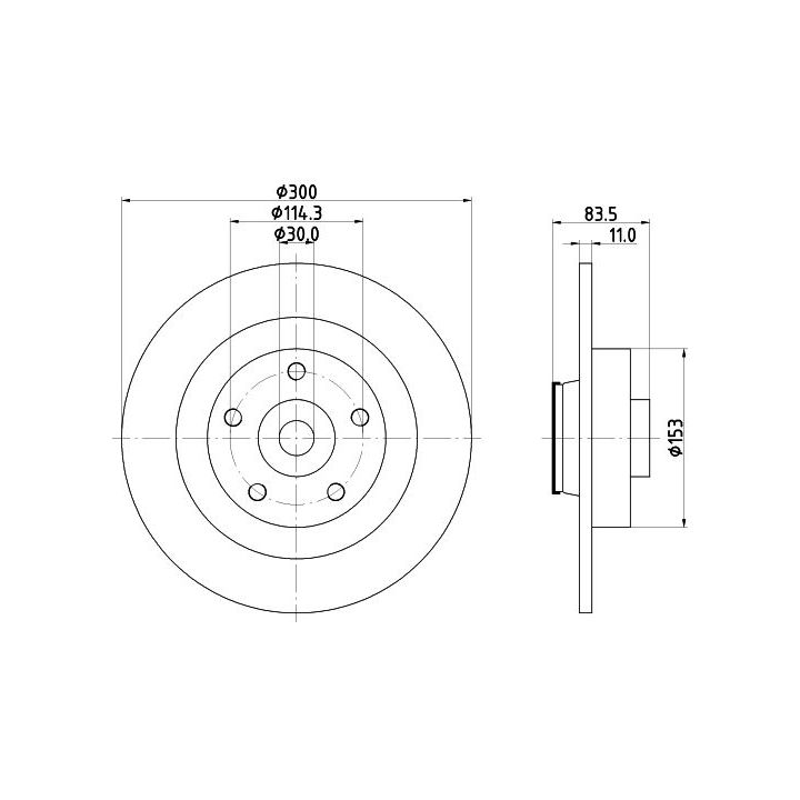 Stabdžių diskas MINTEX MDC2513