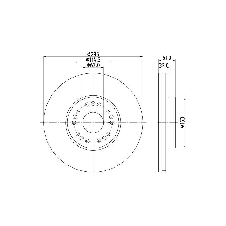 Stabdžių diskas MINTEX MDC2517