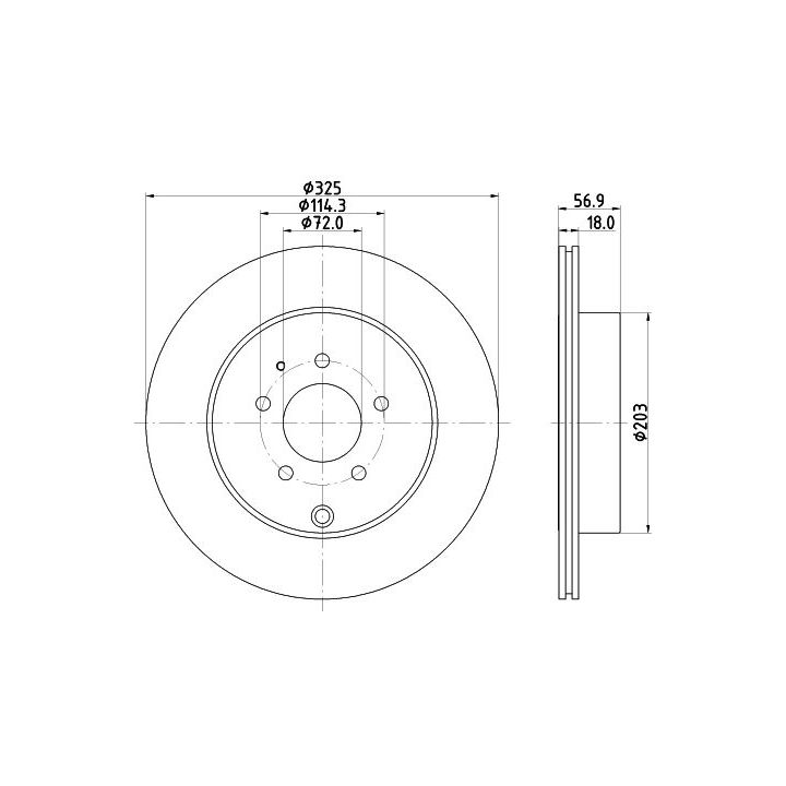 Stabdžių diskas MINTEX MDC2519