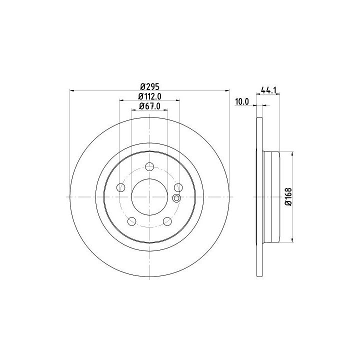 Stabdžių diskas MINTEX MDC2521