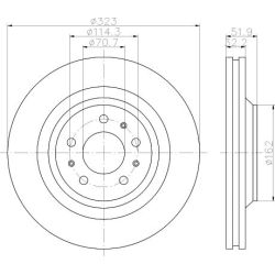 Stabdžių diskas MINTEX MDC2559