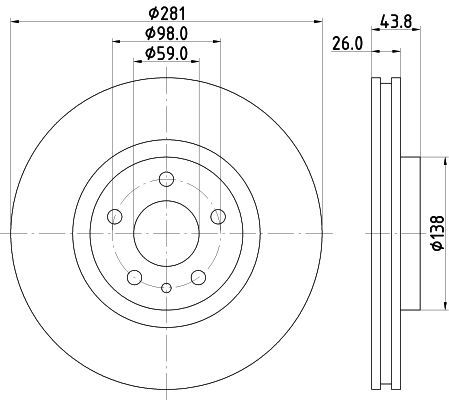 Stabdžių diskas MINTEX MDC2563