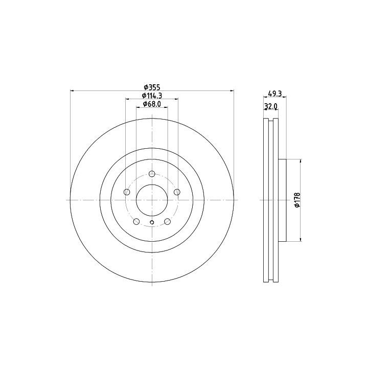 Stabdžių diskas MINTEX MDC2598