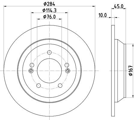 Stabdžių diskas MINTEX MDC2606