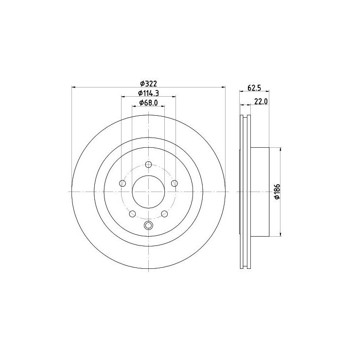 Stabdžių diskas MINTEX MDC2615