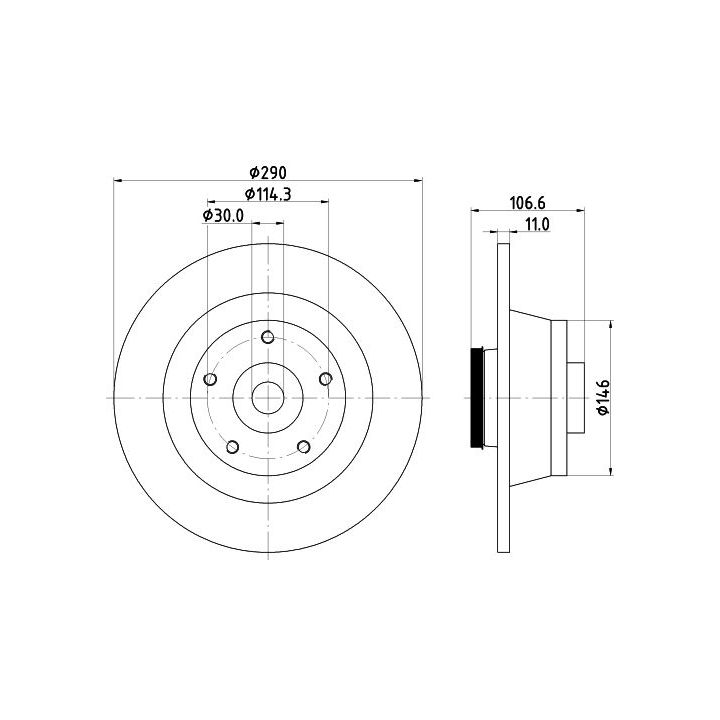 Stabdžių diskas MINTEX MDC2624C