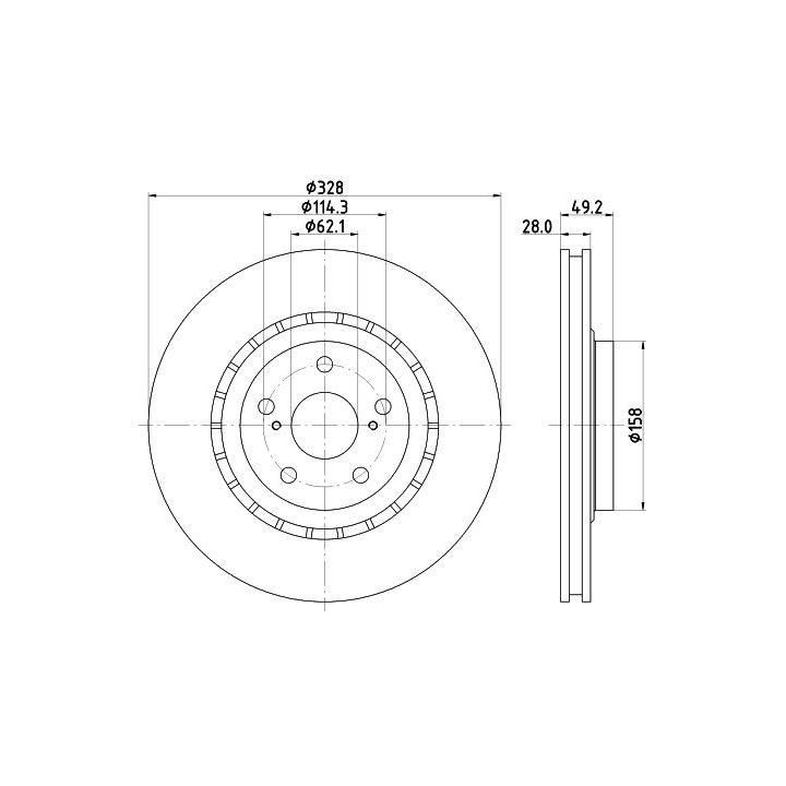 Stabdžių diskas MINTEX MDC2629