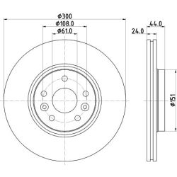Stabdžių diskas MINTEX MDC2653