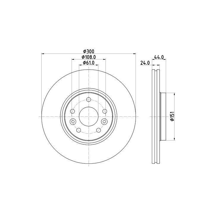 Stabdžių diskas MINTEX MDC2653