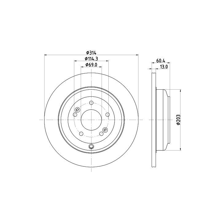 Stabdžių diskas MINTEX MDC2659