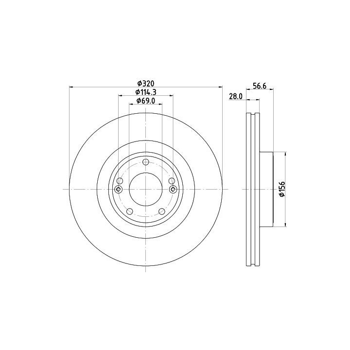 Stabdžių diskas MINTEX MDC2660