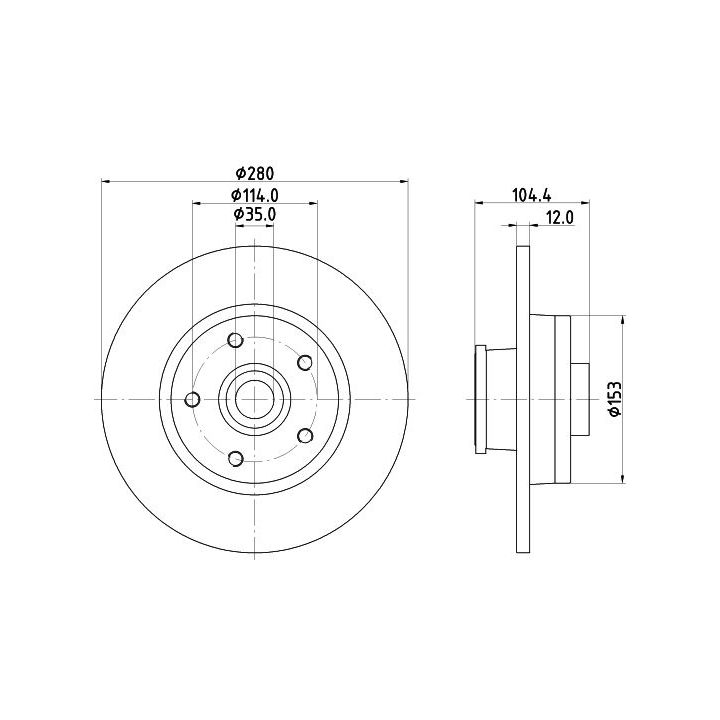 Stabdžių diskas MINTEX MDC2677