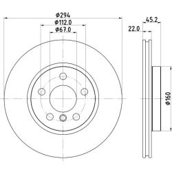 Stabdžių diskas MINTEX MDC2681