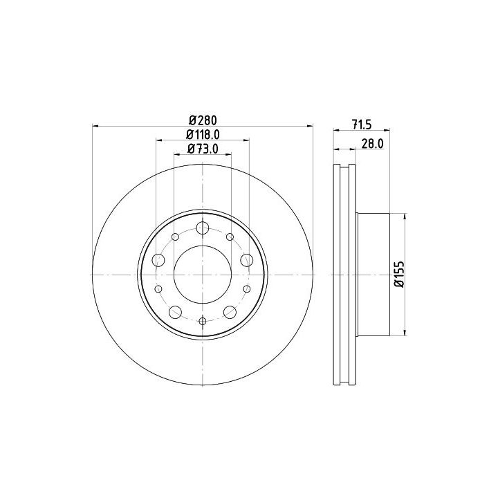 Stabdžių diskas MINTEX MDC2685