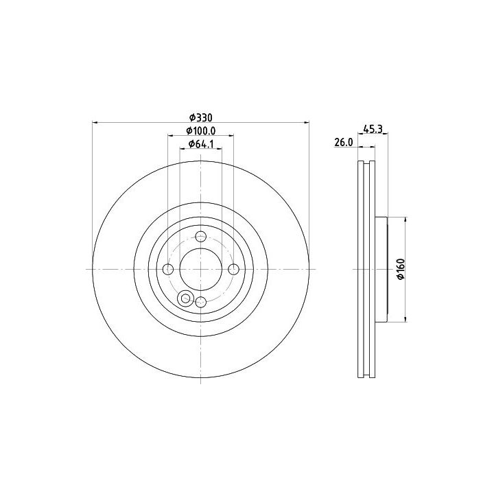 Stabdžių diskas MINTEX MDC2691