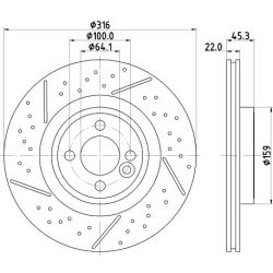 Stabdžių diskas MINTEX MDC2725