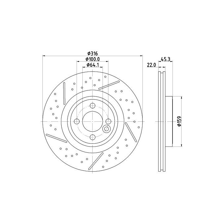 Stabdžių diskas MINTEX MDC2725