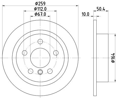 Stabdžių diskas MINTEX MDC2727