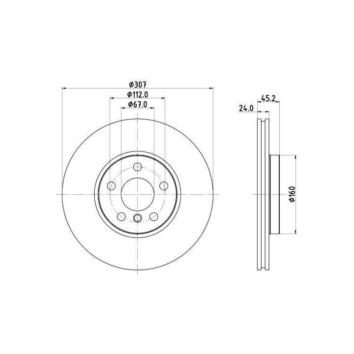Stabdžių diskas MINTEX MDC2751C