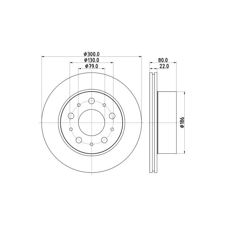Stabdžių diskas MINTEX MDC2752C