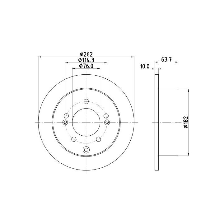 Stabdžių diskas MINTEX MDC2753