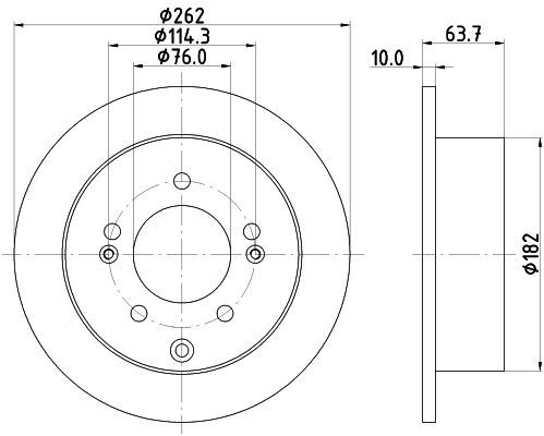 Stabdžių diskas MINTEX MDC2753