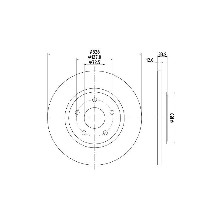 Stabdžių diskas MINTEX MDC2754