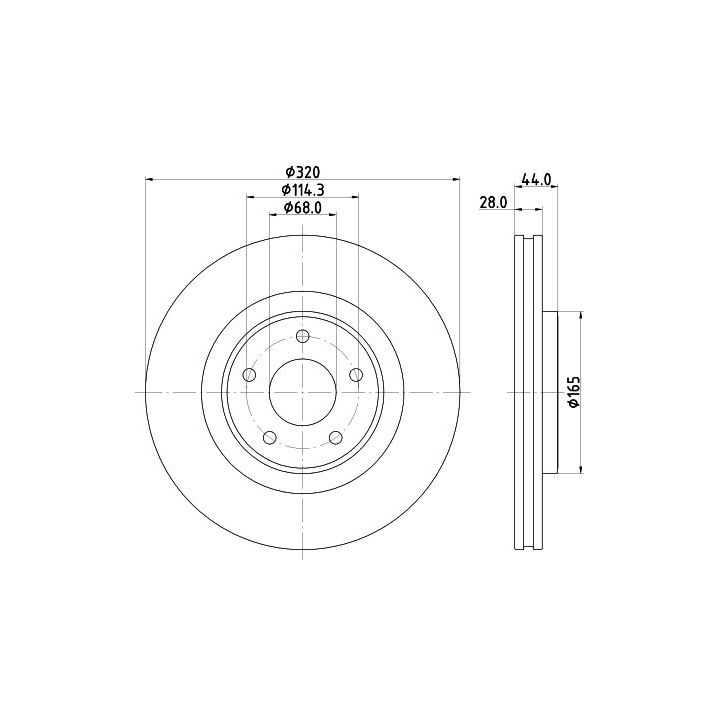 Stabdžių diskas MINTEX MDC2775